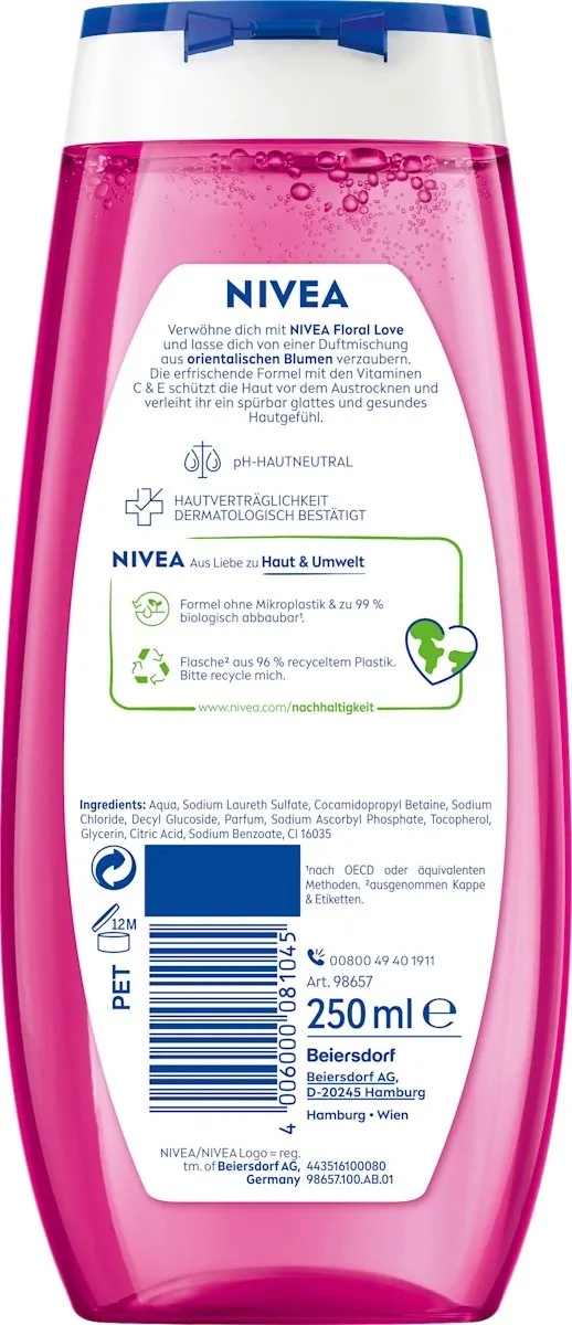 NIVEA Floral Love Douchegel 250ml