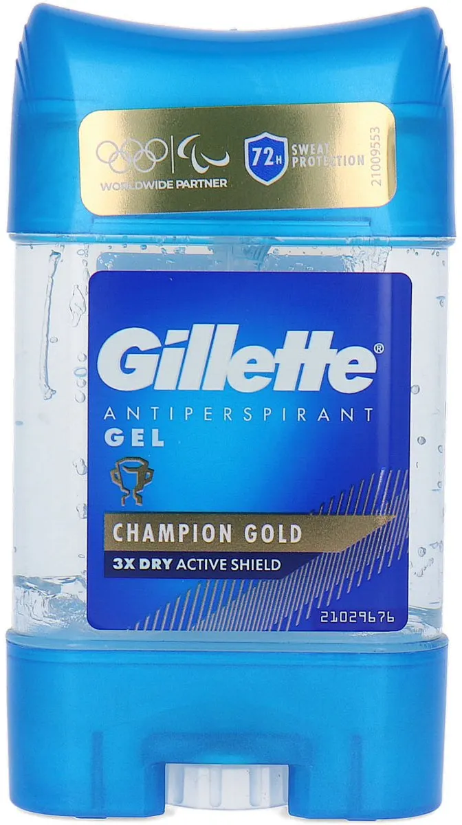 Gillette Antiperspirant Gel Champion Gold 70ml