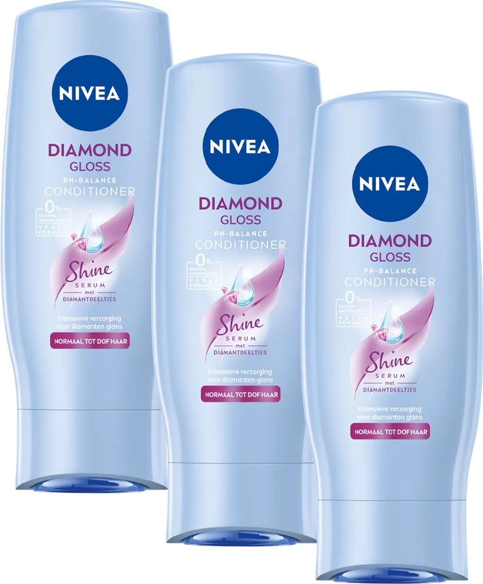 NIVEA Diamond Gloss Care Conditioner 3x200ml