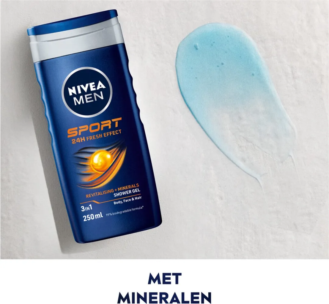 NIVEA Men Sport Douchegel 250ml - 12 Stuks
