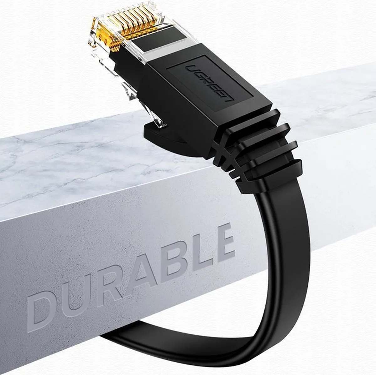 Ugreen Internetkabel CAT6 RJ45 10m - 1000Mbps - Zwart - afbeelding 6 van 6