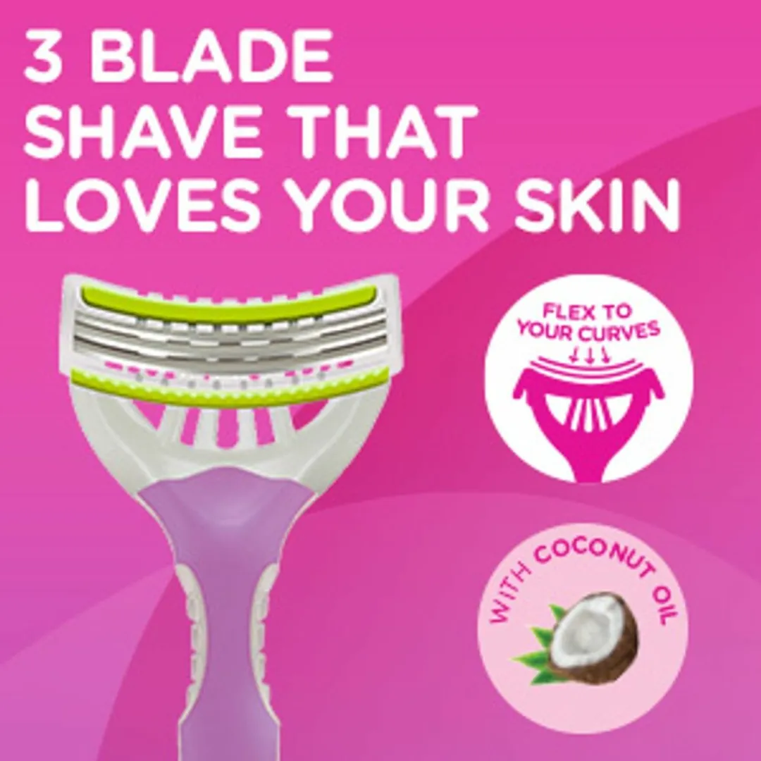 Wilkinson Sword Xtreme 3 My Intuition Wegwerpscheermesjes - 15 Stuks - Paars