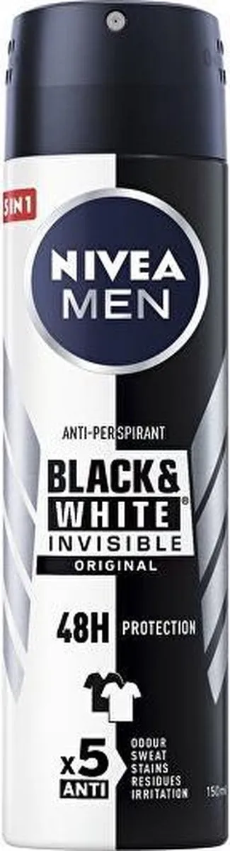 NIVEA Invisible For Black & White Power Antiperspirant Spray 150ml