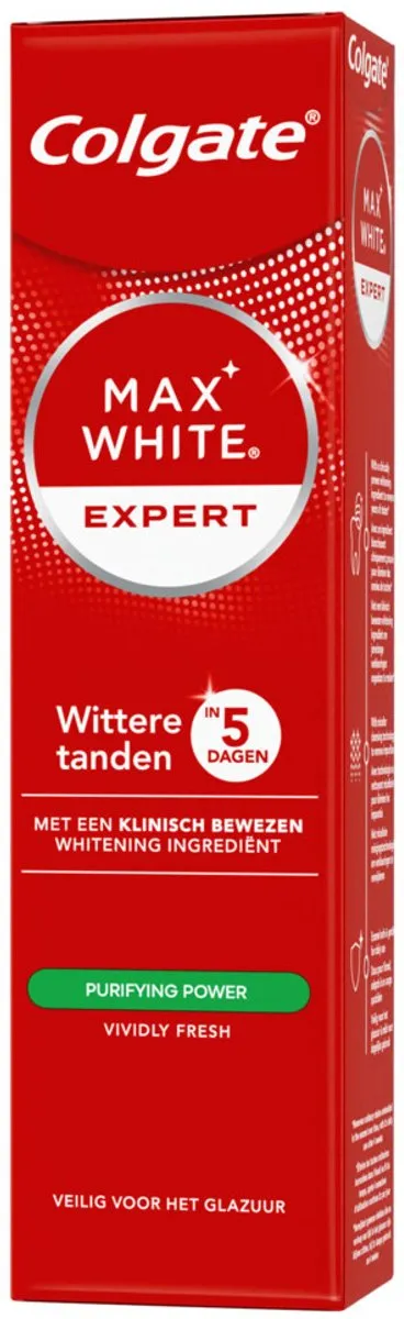 Colgate Max White Expert Purifying Power Tandpasta 225ml - 3 Stuks