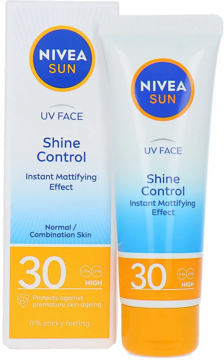 NIVEA Sun UV Face Shine Control SPF 30 Zonnebrandcrème 50ml