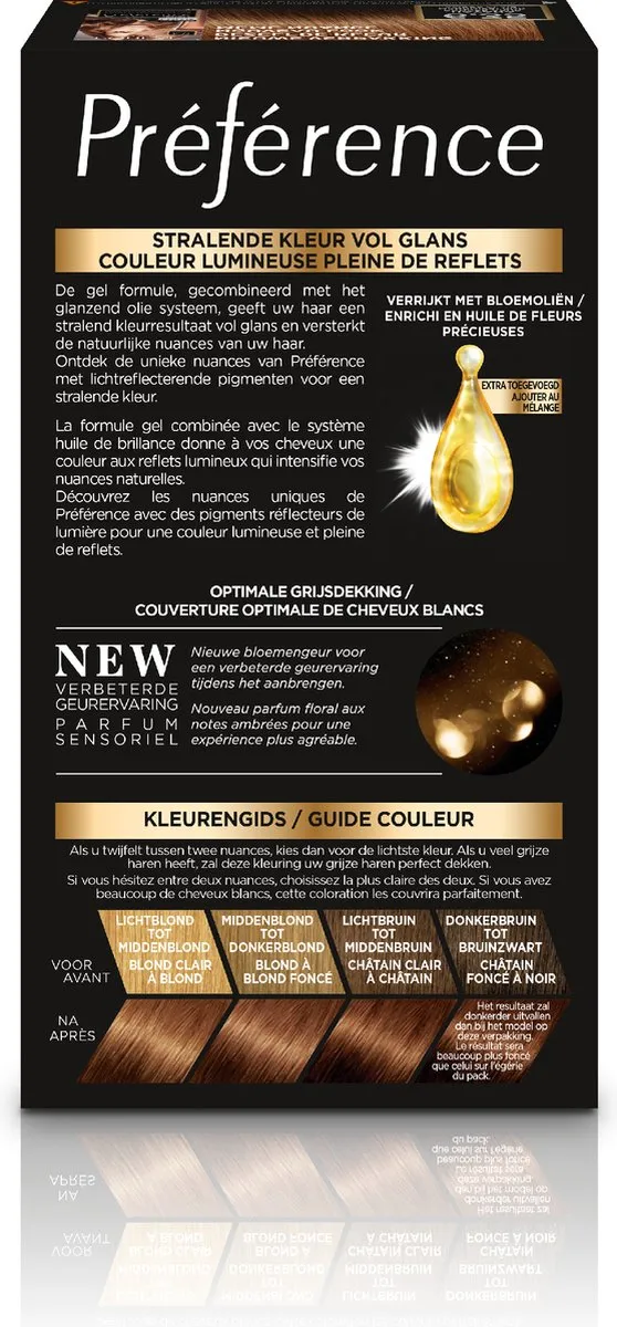 L'Oréal Paris Préférence 6.35 Haarverf - Donker Goud Mahonieblond 996ml