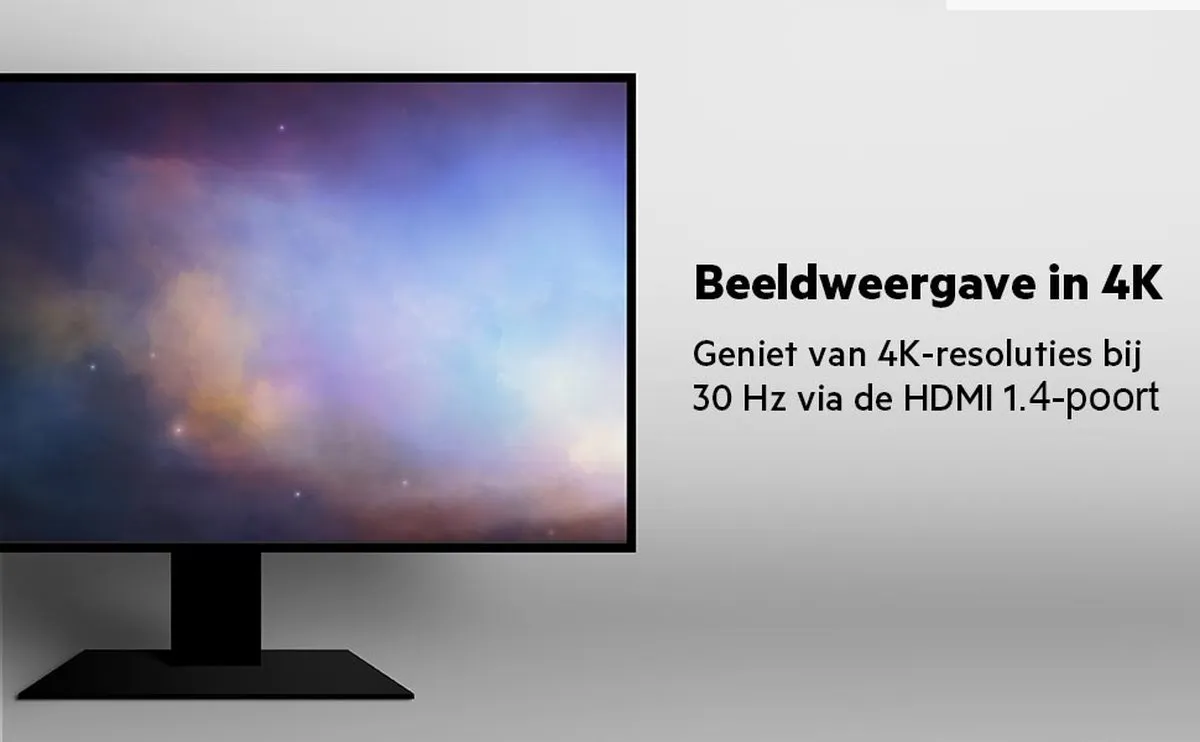 Belkin AVC006btSGY 4-in-1 USB-C Hub - 4K HDMI, Ethernet, USB-A 3.0 - 60W - Zwart/Grijs