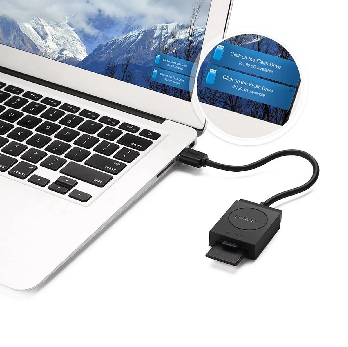 UGREEN SD/microSD Kaartlezer 6957303894178 - Zwart - afbeelding 5 van 5