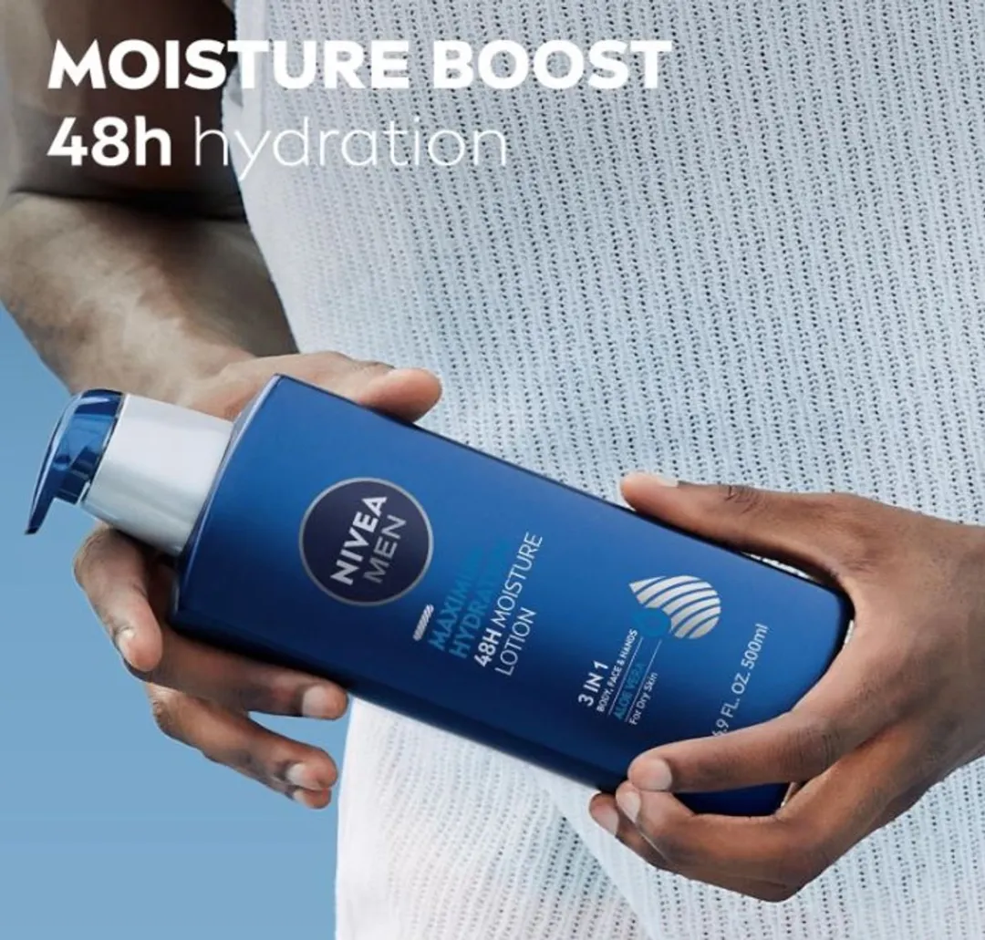 NIVEA Mannen Maximale Hydratatie 500ml Lotion