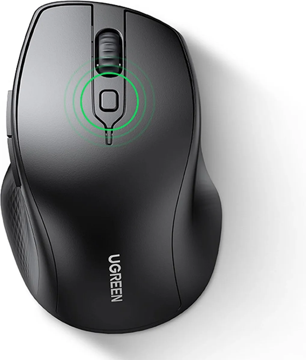 Ugreen MU101 Draadloze Ergonomische Muis - Zwart