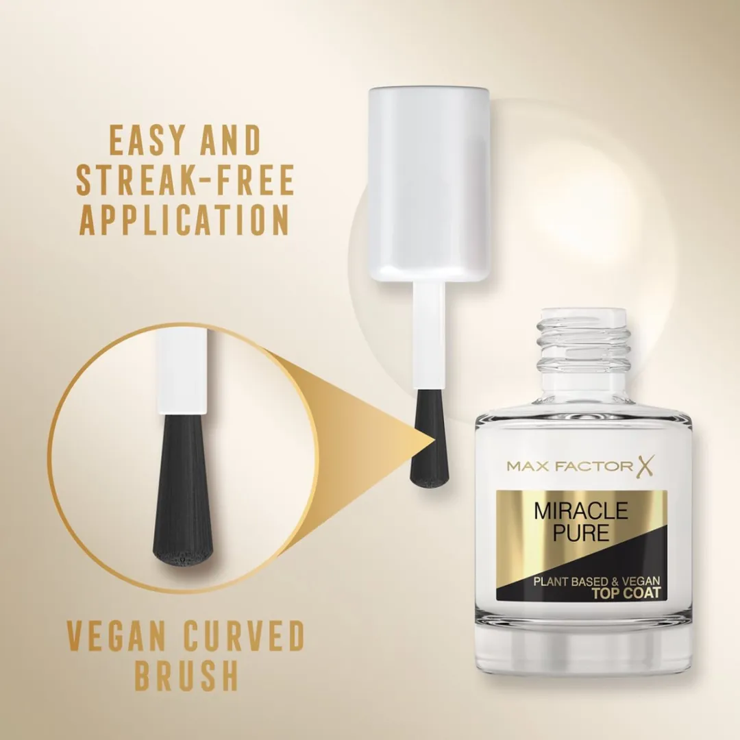 Max Factor Miracle Pure Vegan Nagellak Top Coat 001 - 12ml