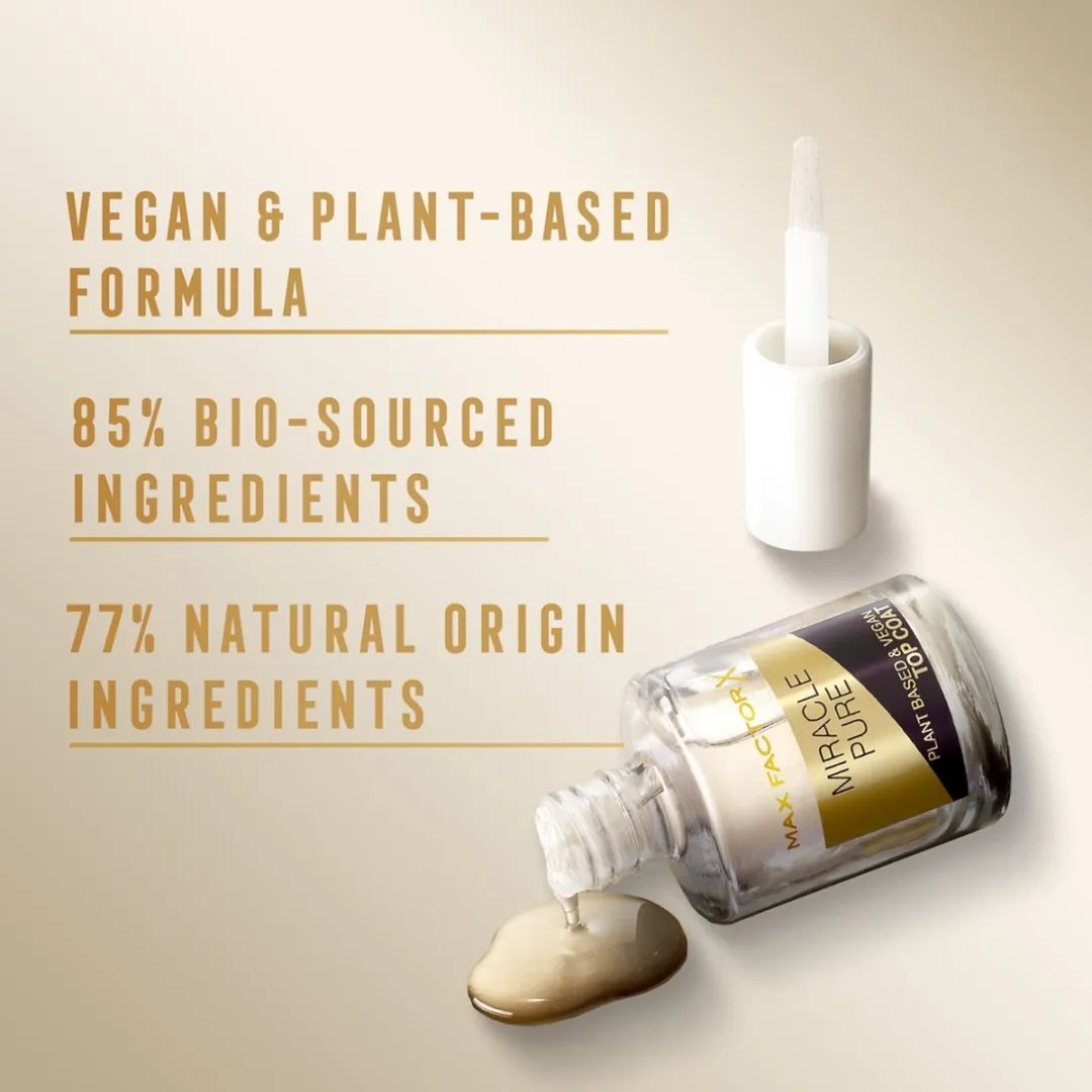 Max Factor Miracle Pure Vegan Nagellak Top Coat 001 - 12ml