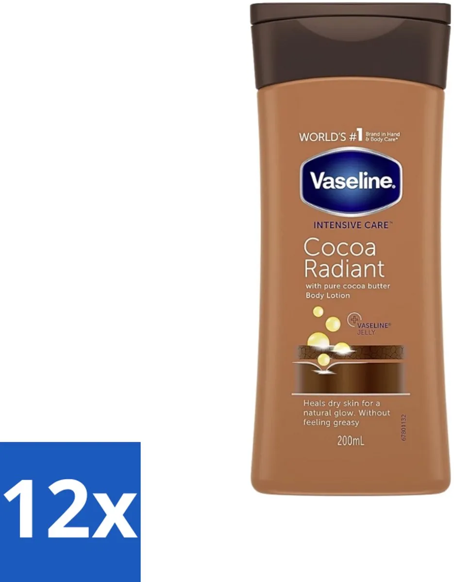 Vaseline Bodylotion Cocoa 200ml - 12 Stuks
