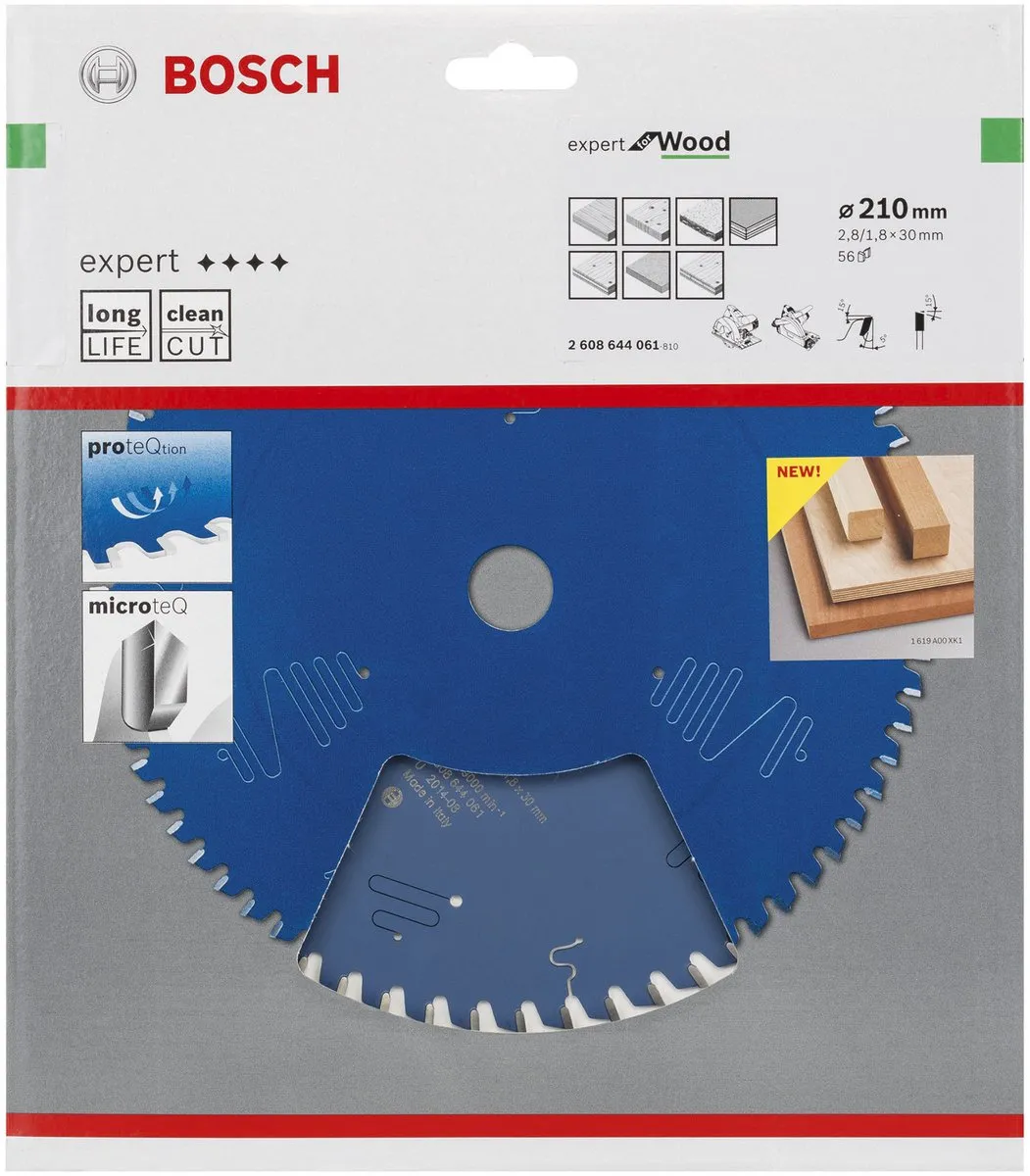 Bosch Expert Cirkelzaagblad Aluminium 190x30x2.6/1.6mm - 56 Tanden