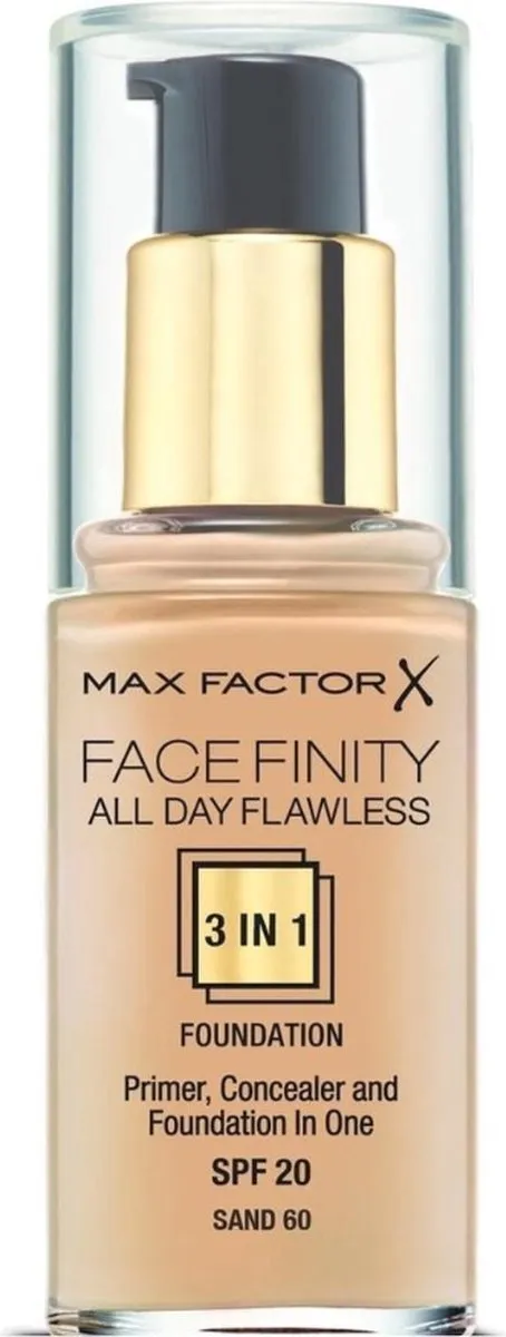 Max Factor All Day Flawless 3-in-1 Foundation 30ml - 60 Sand