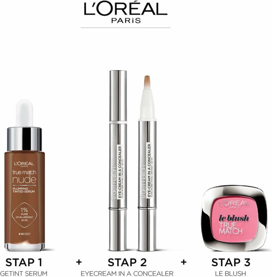 L'Oréal Paris True Match Getint Serum 2-3 Light 30ml - 3 Stuks