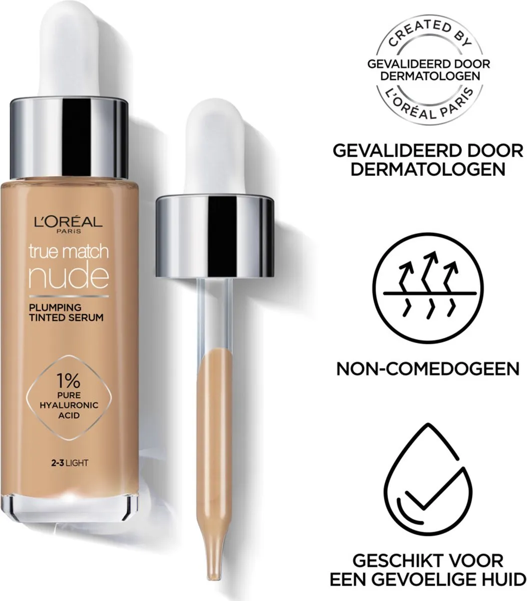 L'Oréal Paris True Match Getint Serum 2-3 Light 30ml - 3 Stuks