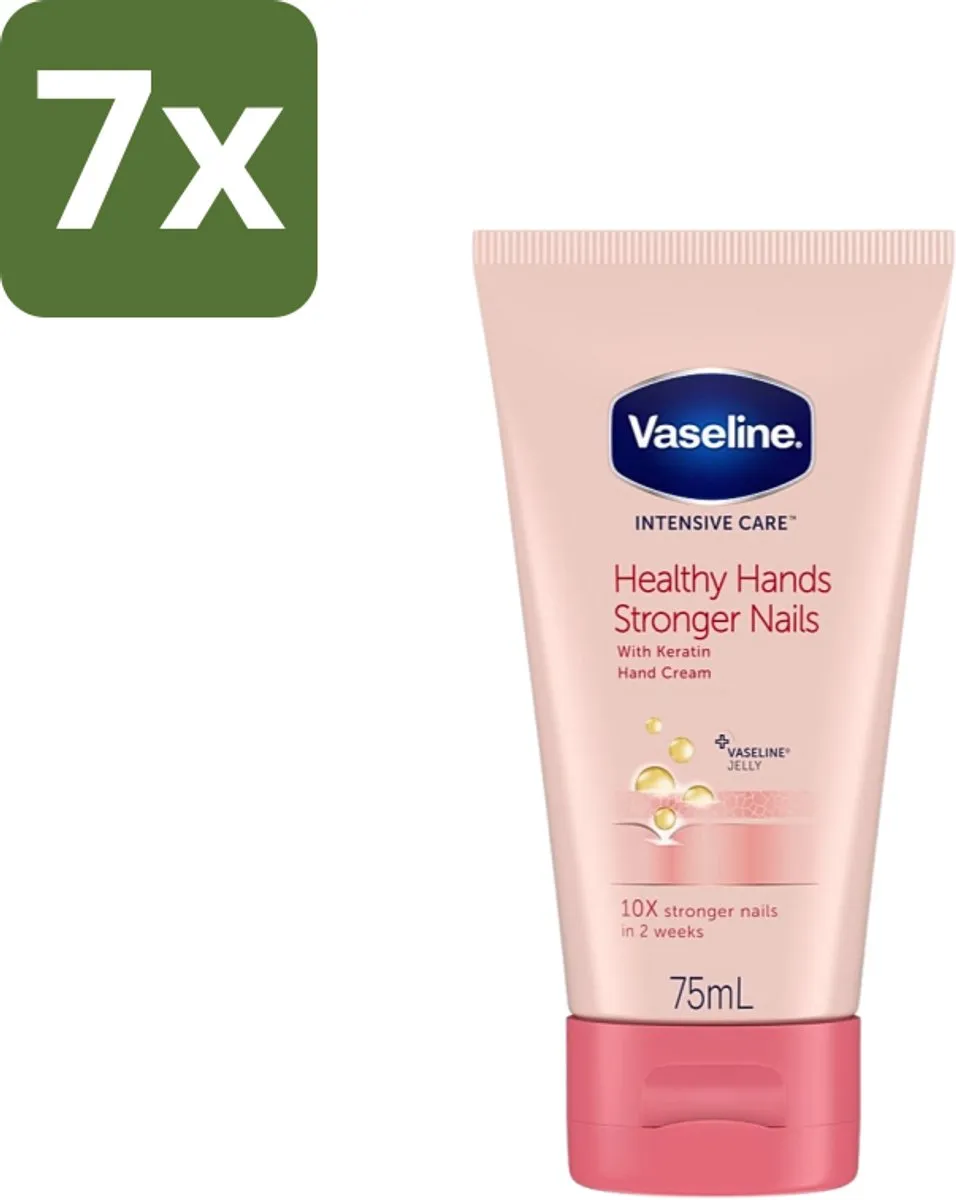 Vaseline Healthy Hands Stronger Nails Handcrème 7x75ml