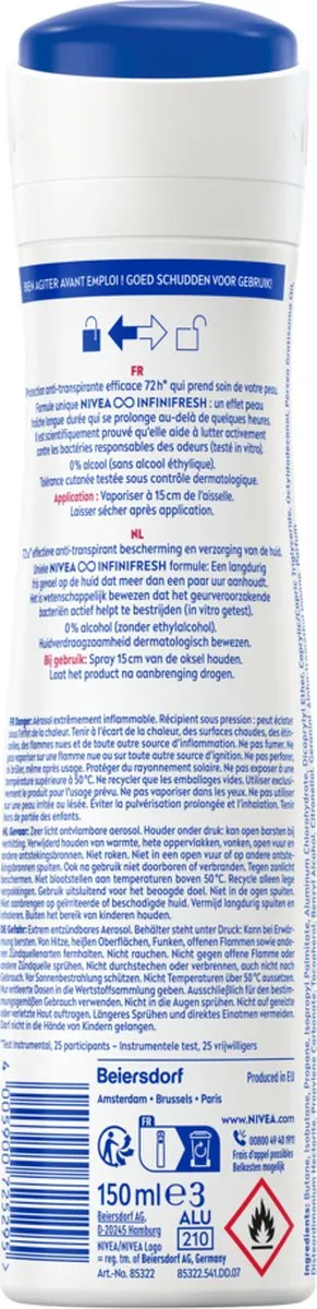 NIVEA Fresh Cherry Anti-transpirant Deo 150ml