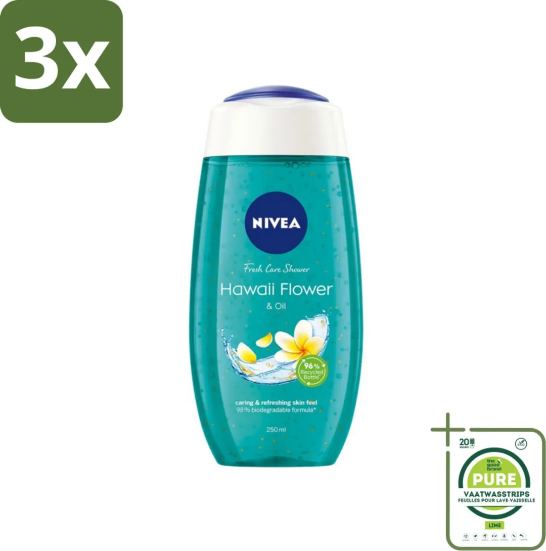 NIVEA Douchegel Hawaii Bloem & Olie 750ml