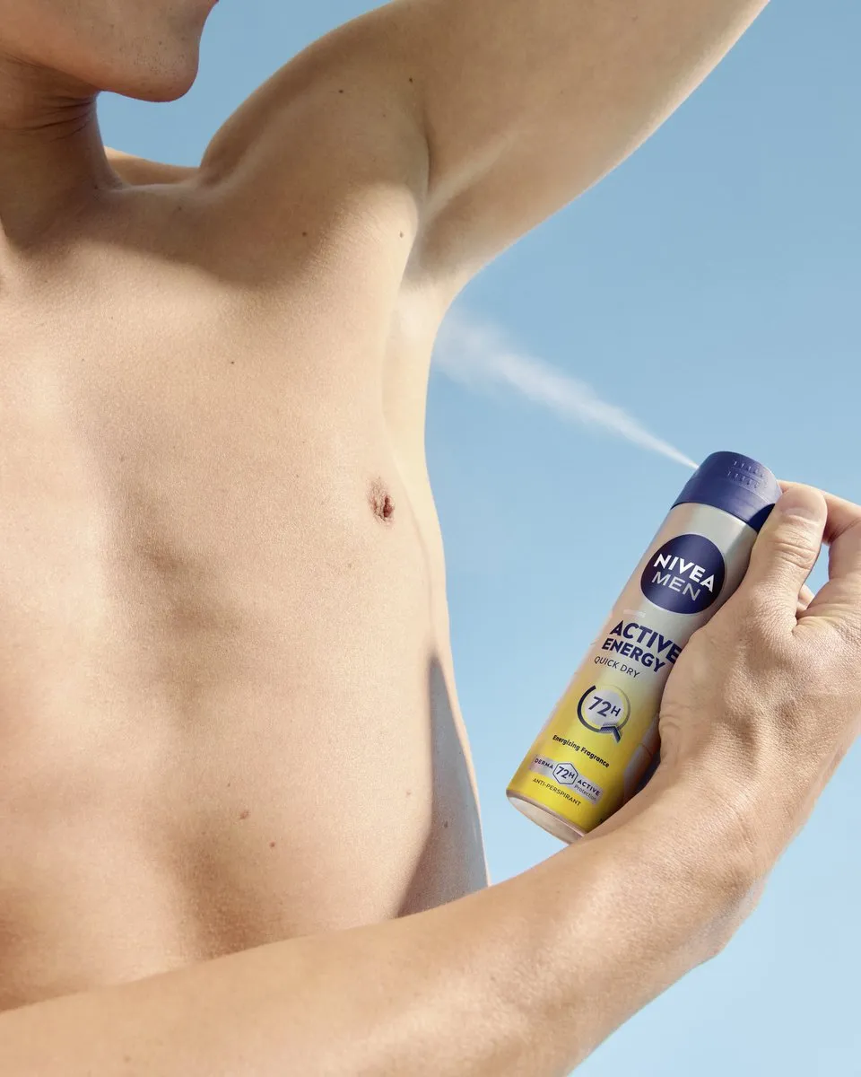 NIVEA MEN Active Energy Anti-Transpirant Spray 72u - 6x150ml
