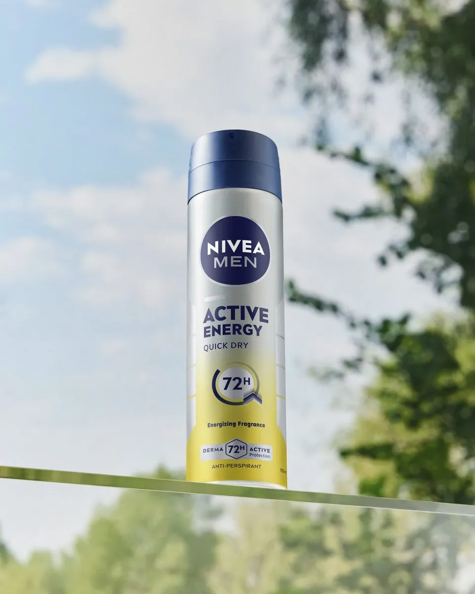 NIVEA MEN Active Energy Anti-Transpirant Spray 72u - 6x150ml