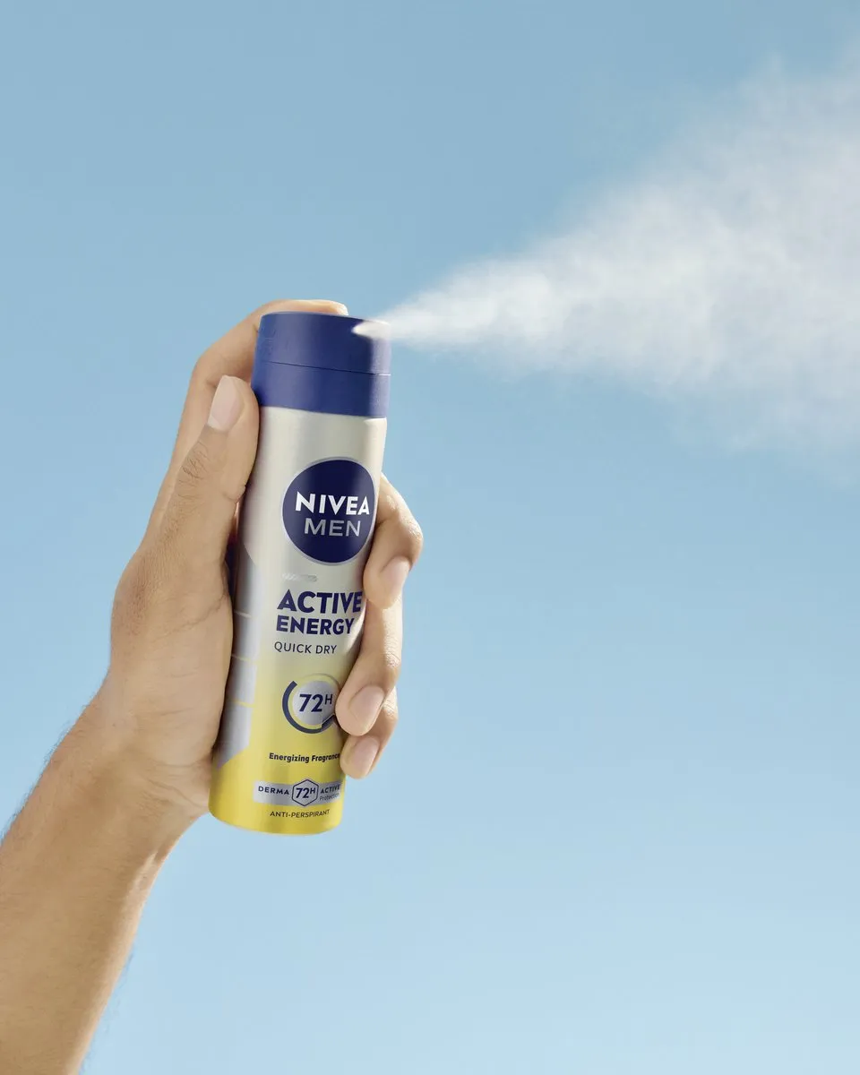 NIVEA MEN Active Energy Anti-Transpirant Spray 72u - 6x150ml