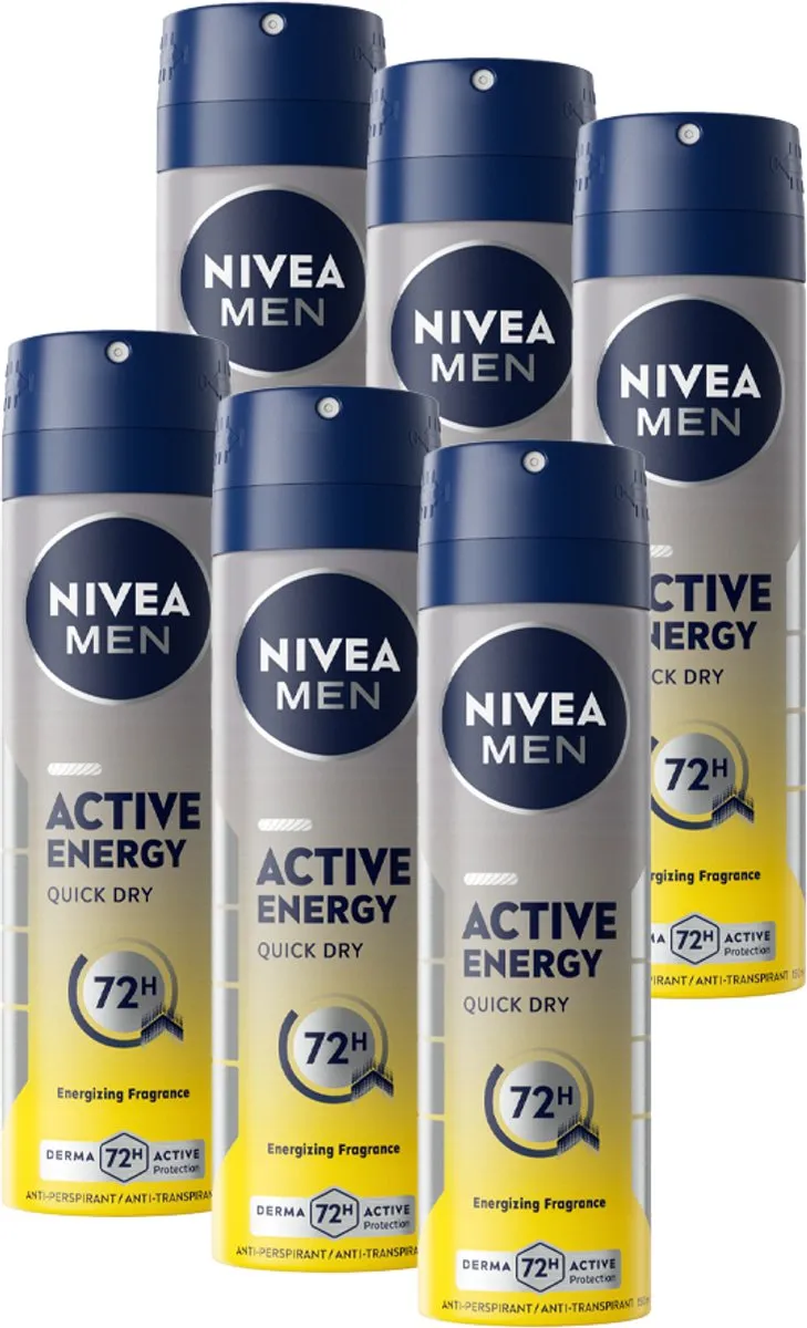 NIVEA MEN Active Energy Anti-Transpirant Spray 72u