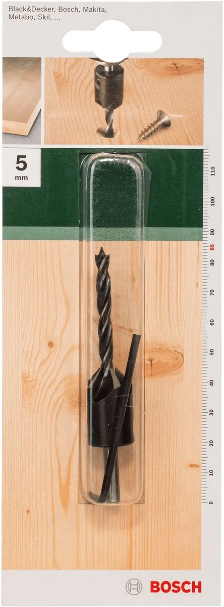 Bosch Houtspiraalboren 5mm - 45x85mm - 1 Stuk