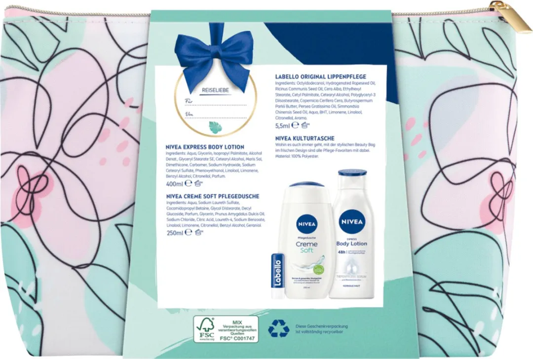 NIVEA Travel Lover Geschenkset - 500ml