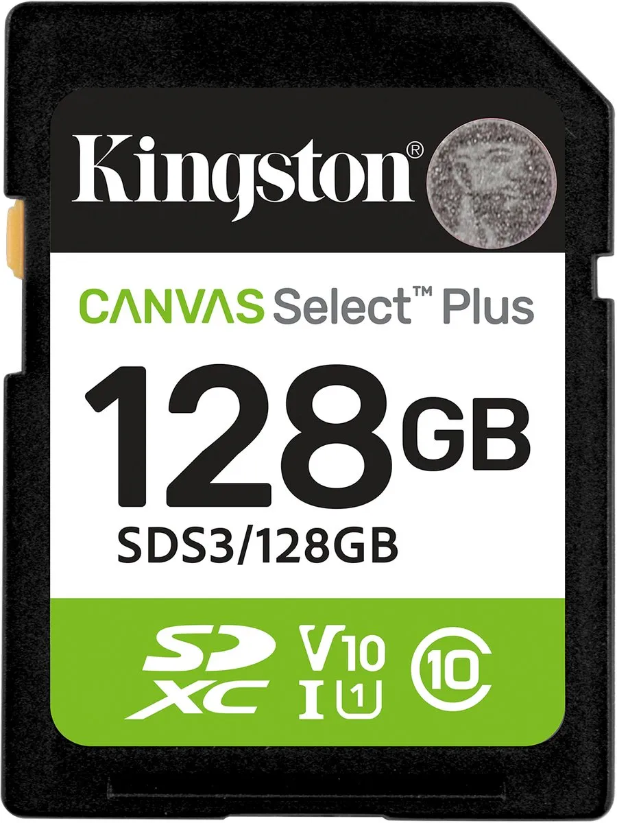 Kingston Canvas Select Plus SDS3/128GB SDXC - 128GB
