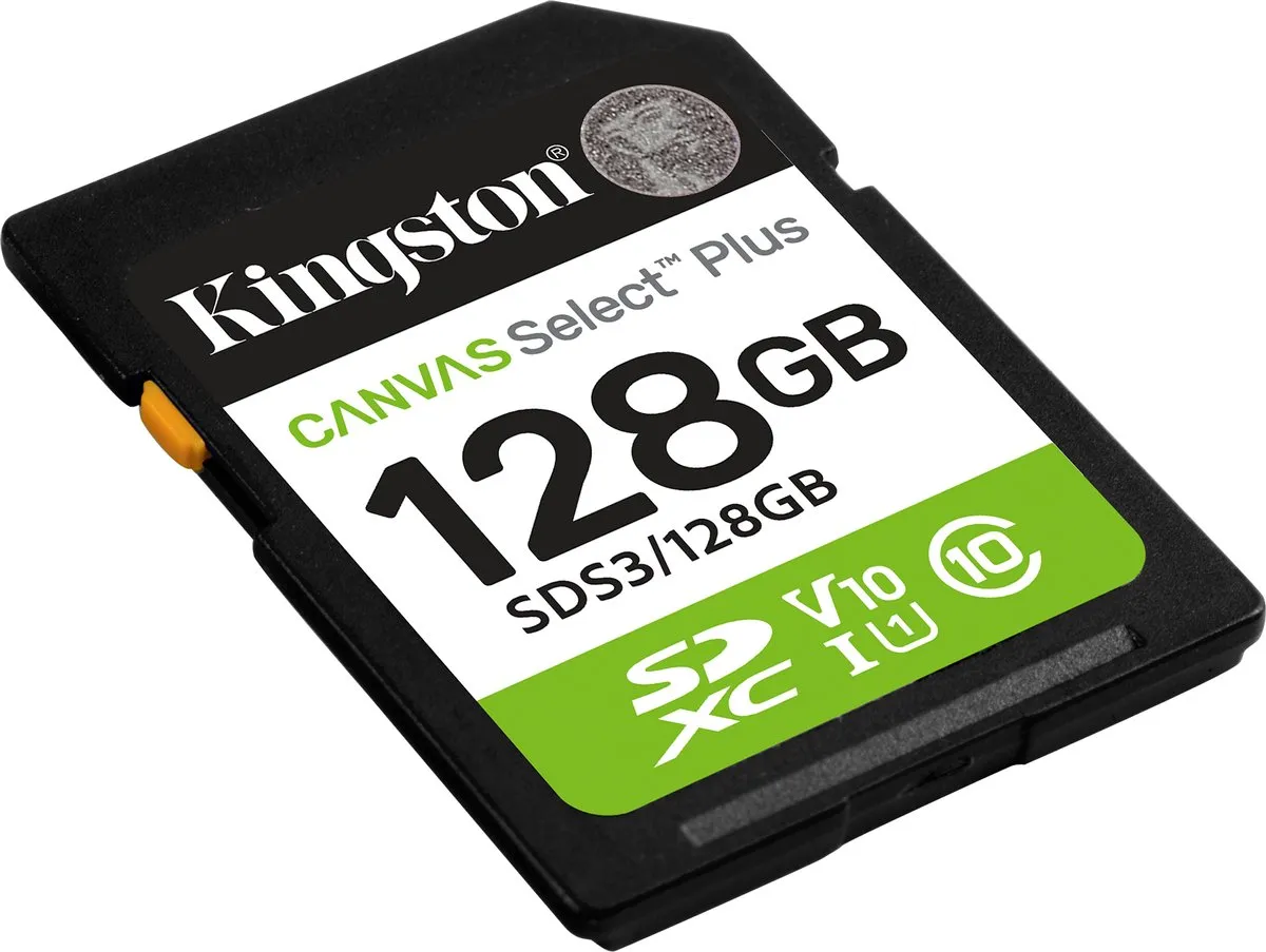 Kingston Canvas Select Plus SDS3/128GB SDXC - 128GB