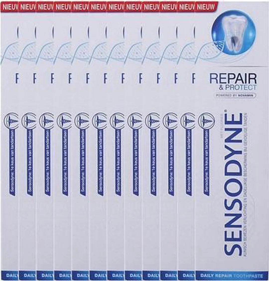 Sensodyne Repair Protect Whitening Tandpasta 600ml - 8 Stuks