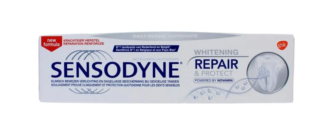 Sensodyne Repair Protect Whitening Tandpasta 600ml - 8 Stuks
