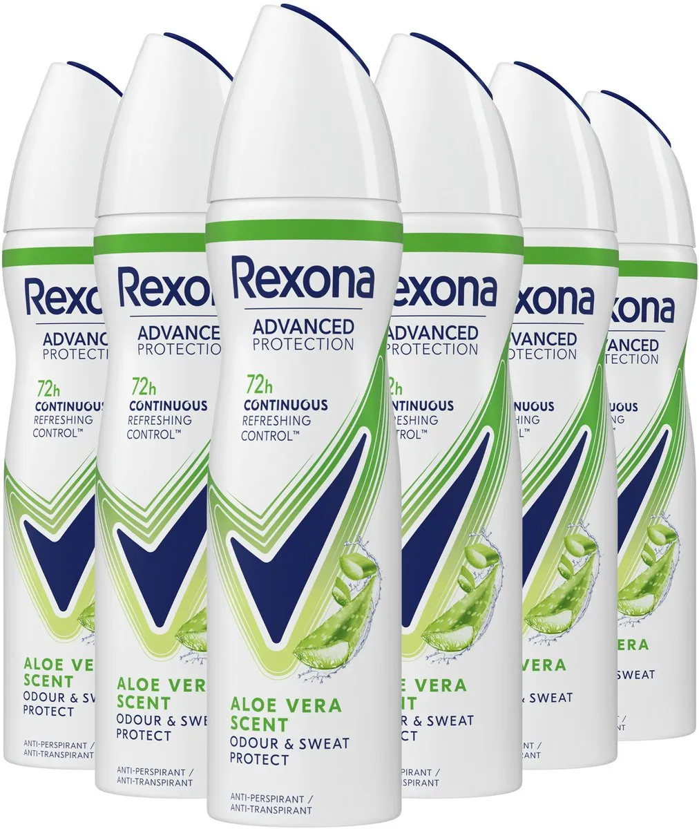 Rexona Women Advanced Protection Anti-Transpirant Spray 6x150ml - Aloë Vera