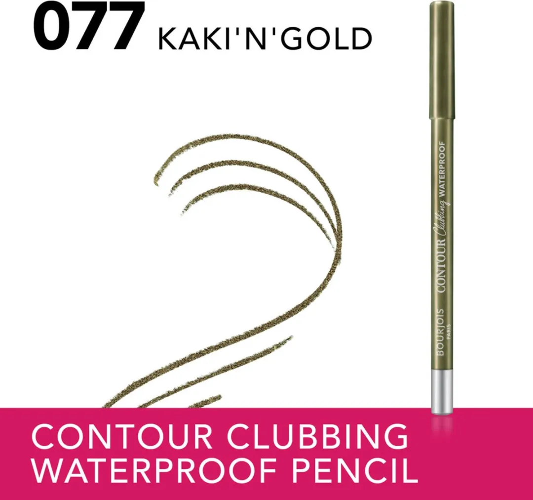 Bourjois Contour Clubbing Waterproof Oogpotlood Kaki'n'gold 77 - 1.2g