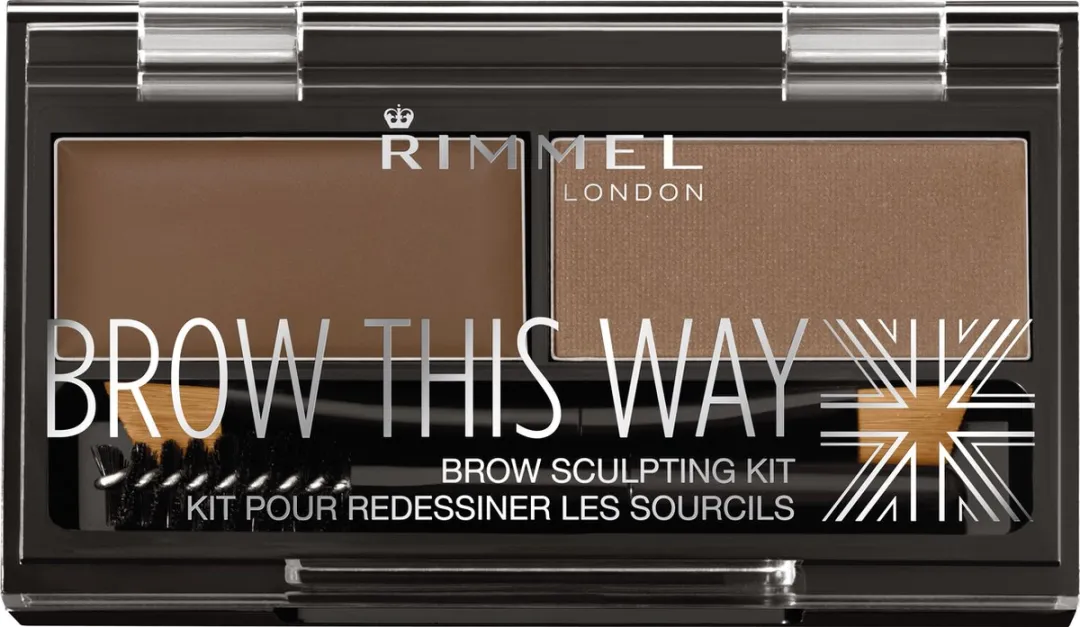 Rimmel London Brow This Way Kit Wenkbrauwpotlood 002 Medium Brown - 3 Stuks