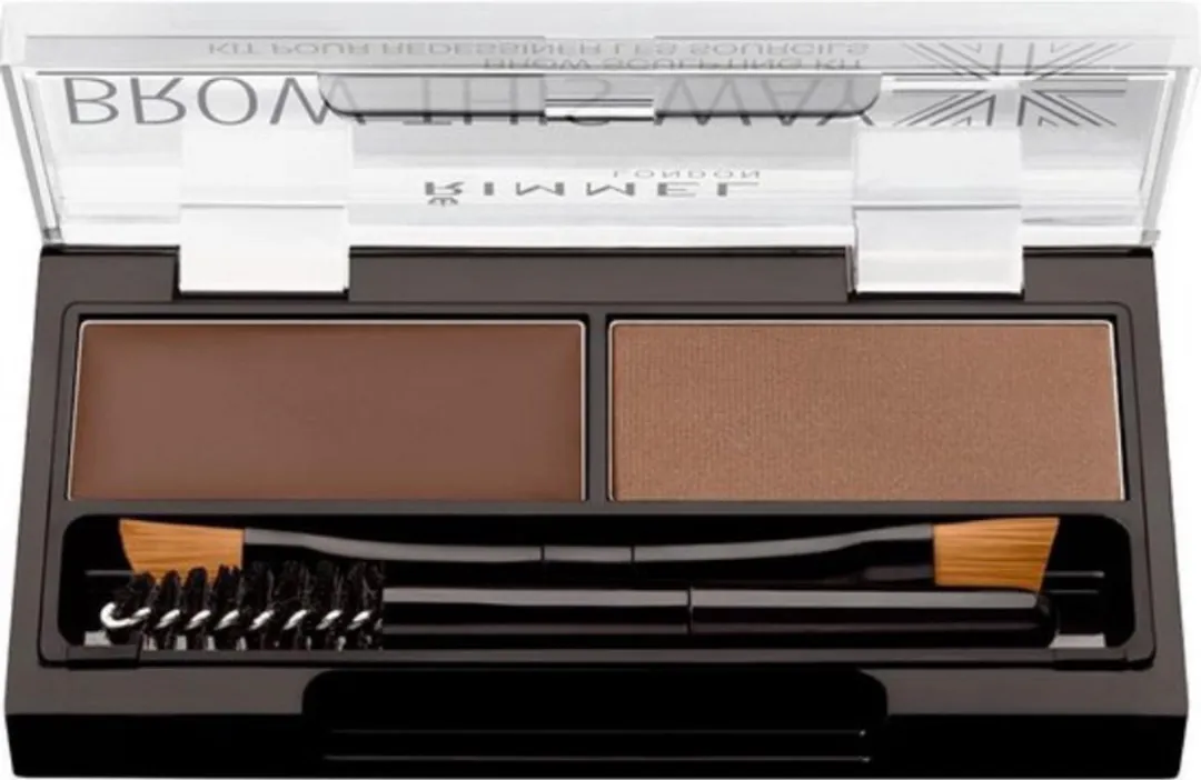 Rimmel London Brow This Way Kit Wenkbrauwpotlood 002 Medium Brown - 3 Stuks