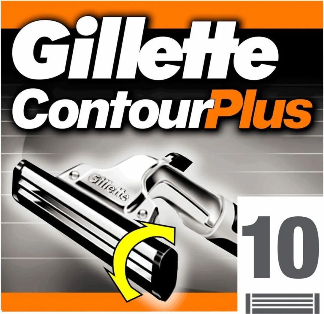 Gillette Contour Plus Scheermesjes 10 Stuks - Oranje