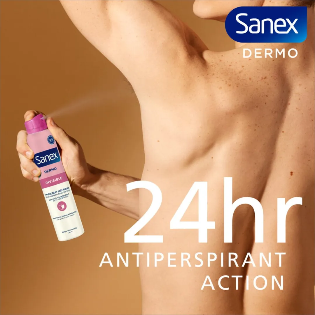 Sanex Dermo Invisible Deodorant Spray 200ml - afbeelding 6 van 6