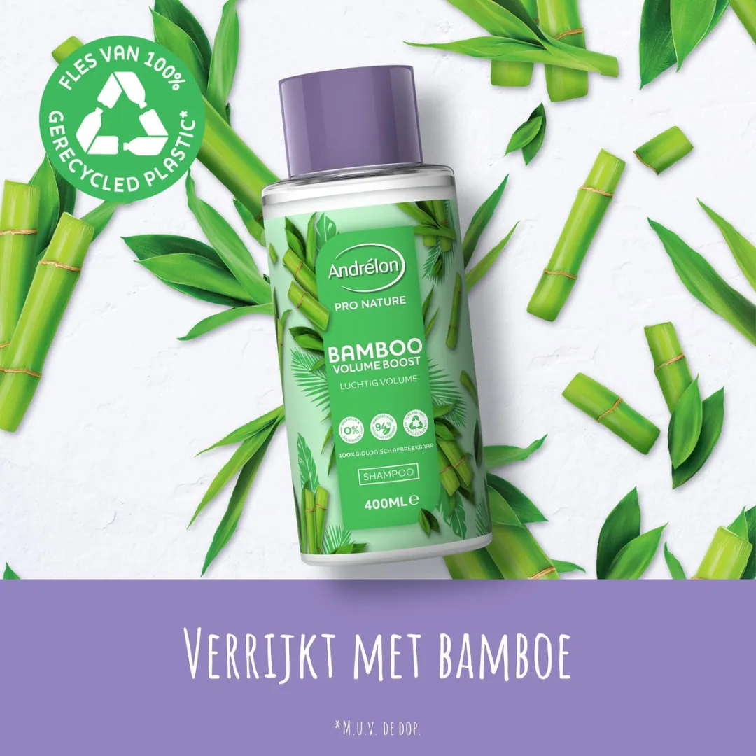 Andrélon Pro-Naturals Bamboo Volume Shampoo 2400ml