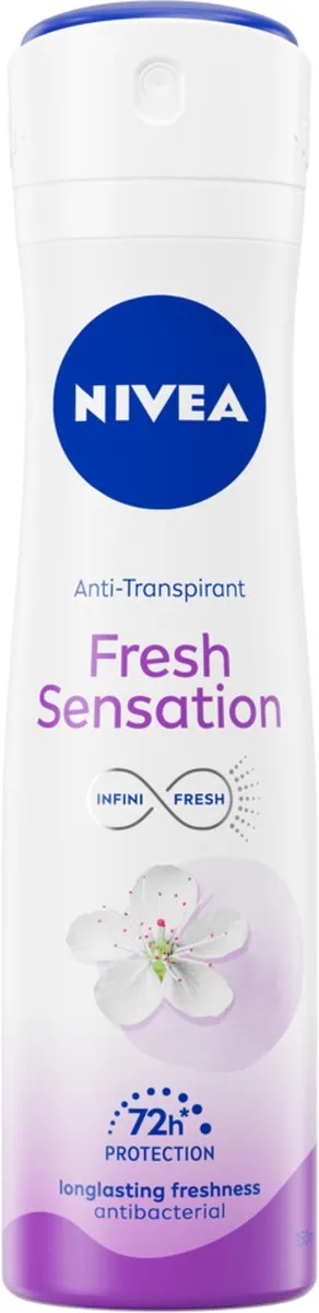 NIVEA Fresh Sensation Anti-transpirant Spray 72u - 6x150ml