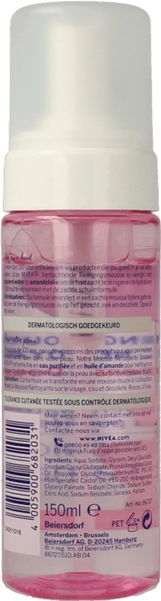 NIVEA Essentials Verzachtende Reinigingsmousse 150ml - afbeelding 6 van 6