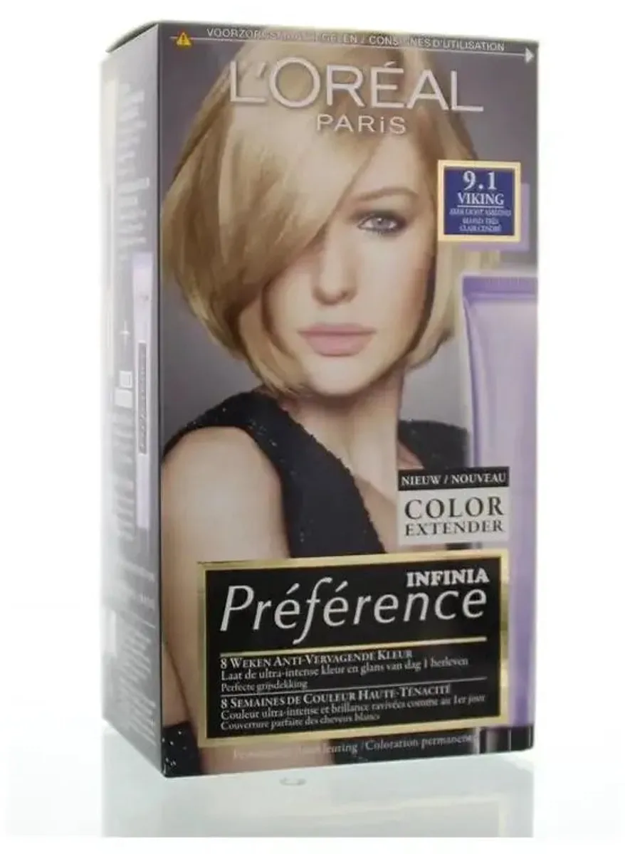 L'Oréal Paris Préférence 9 Zeer Licht Asblond Haarverf 996ml