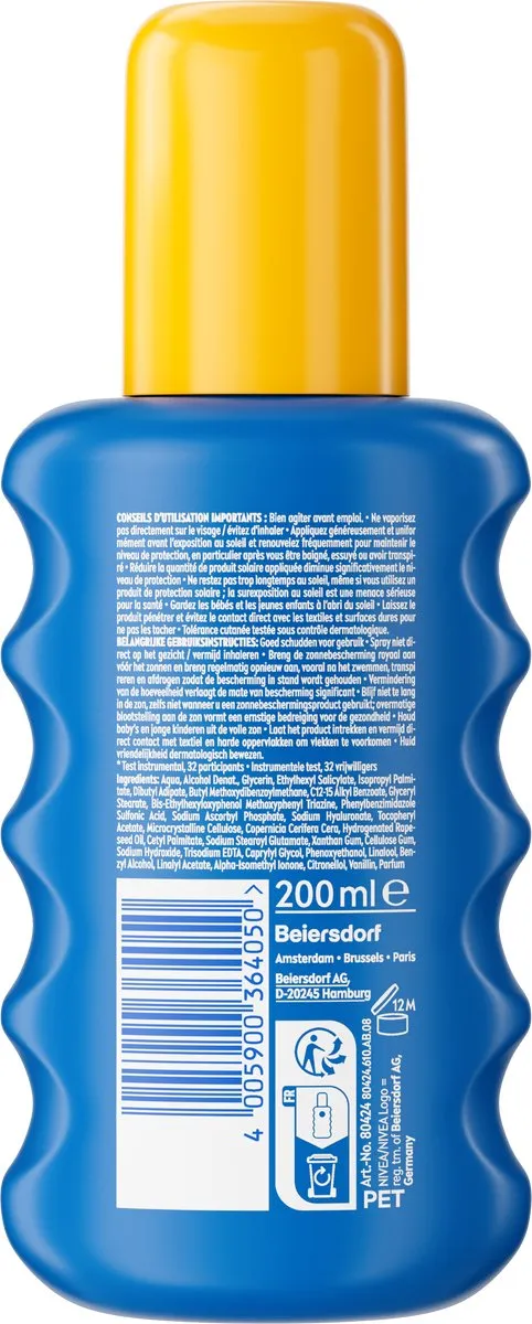 NIVEA SUN Protect & Hydrate Zonnebrand Spray SPF 15 - 200ml