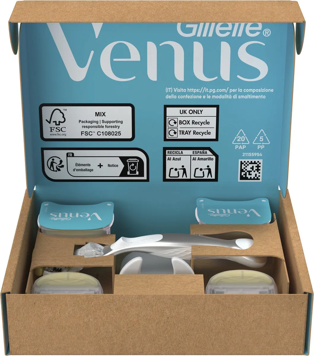 Gillette Venus Pro ComfortGlide Scheermesjes 6 Stuks - Coconut