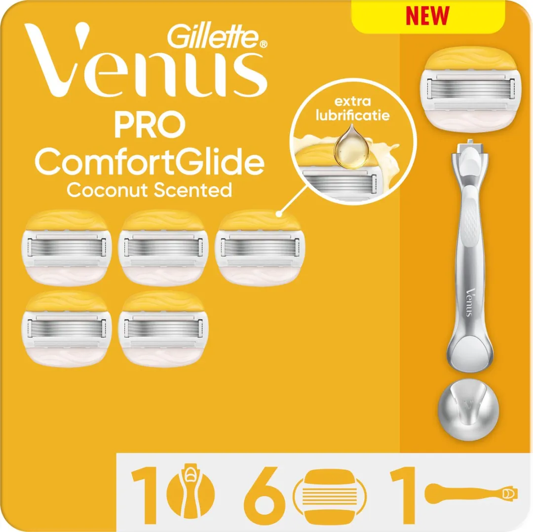 Gillette Venus Pro ComfortGlide Scheermesjes 6 Stuks - Coconut