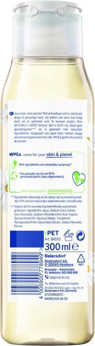 NIVEA Shower Naturally Good Honeysuckle Douchegel 300ml - afbeelding 6 van 6