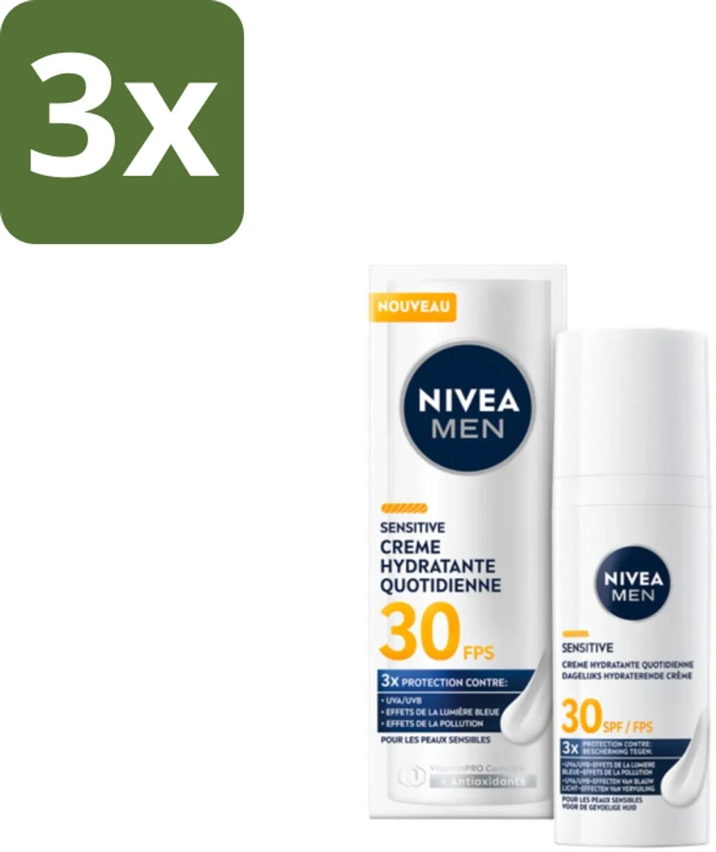 NIVEA MEN Gezichtscrème Sensitive SPF30 50ml