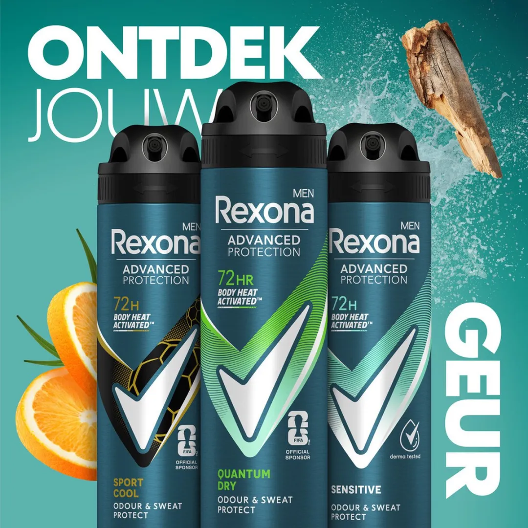 Rexona Men Quantum Dry Deodorant Spray 150ml - afbeelding 6 van 6